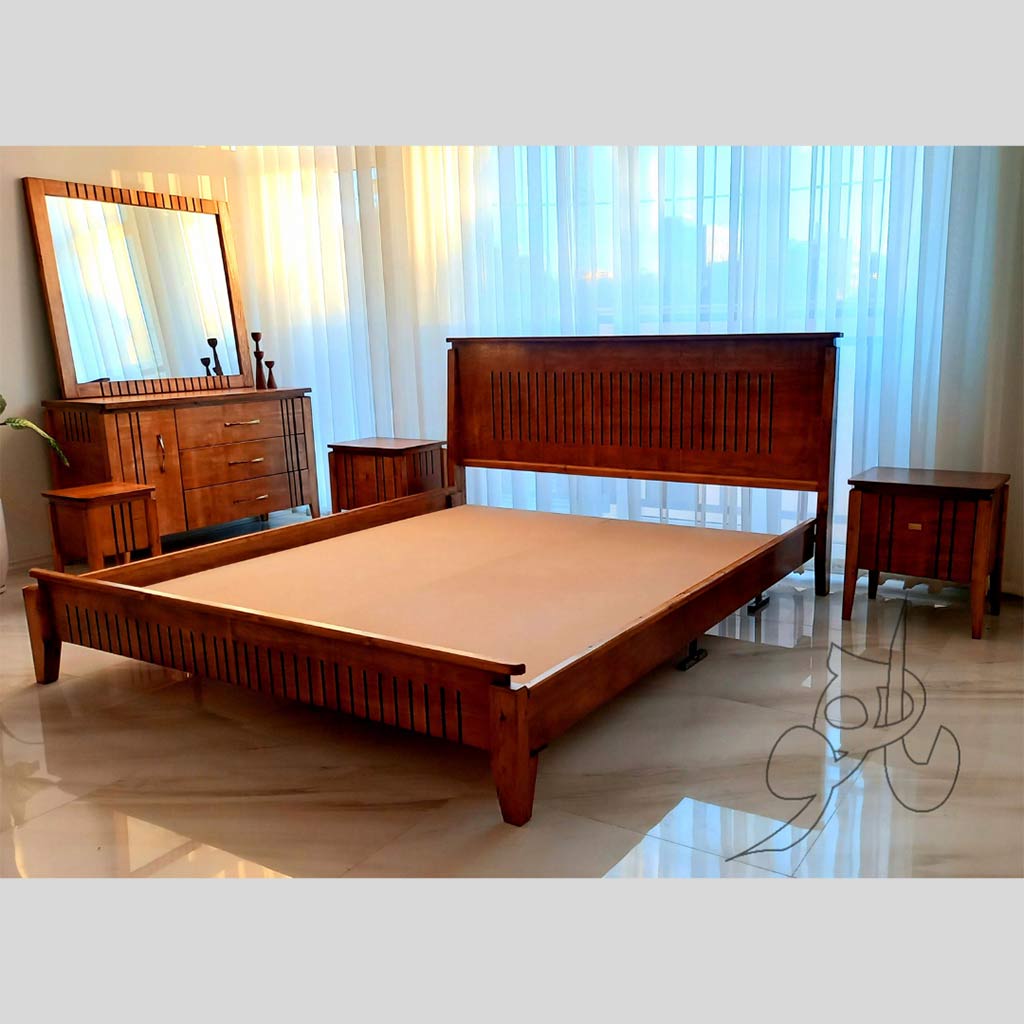 سرویس خواب چوبی مدل آنلی