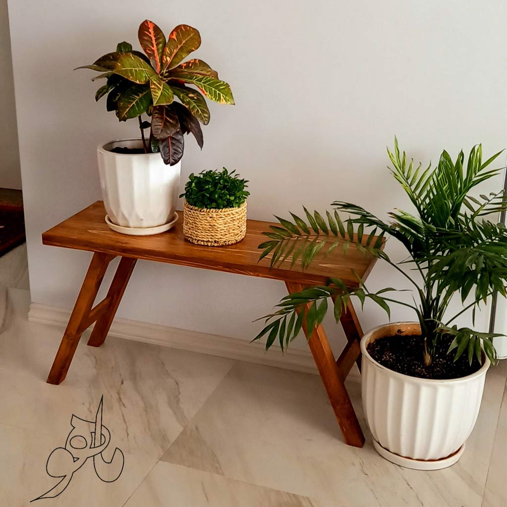 نیمکت چوبی دکوراتیو