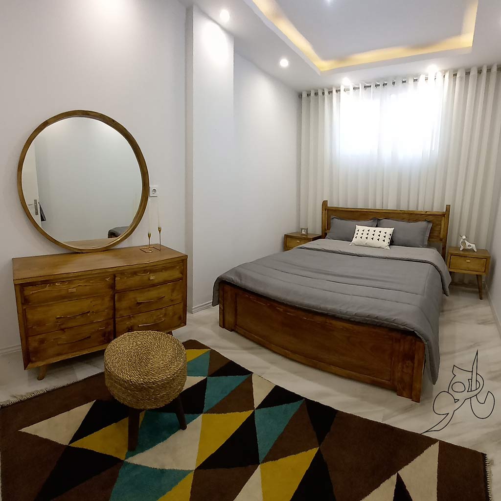 سرویس خواب چوبی طرح مهرناز