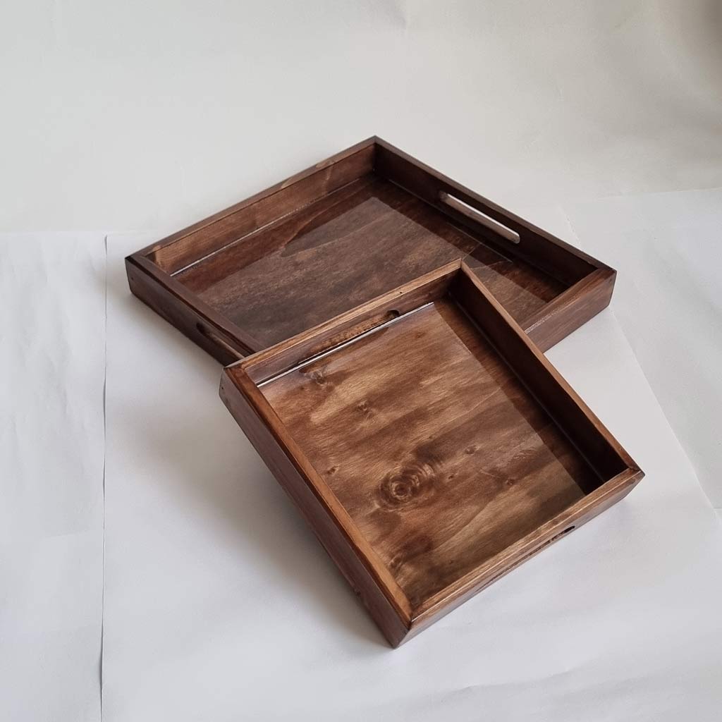 سینی چوبی رزینی